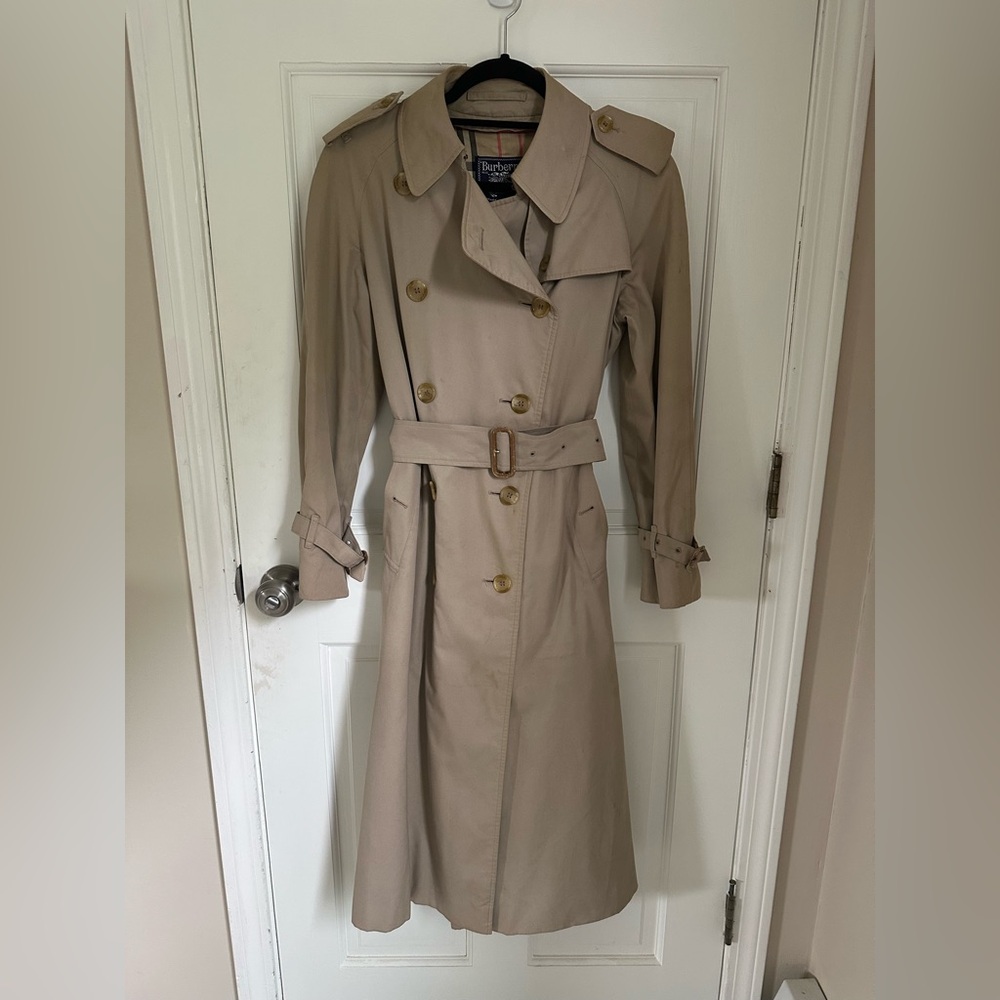 Vintage Burberrys’ Made in England Trench Coat | Nova Check | Wool Liner | Long
